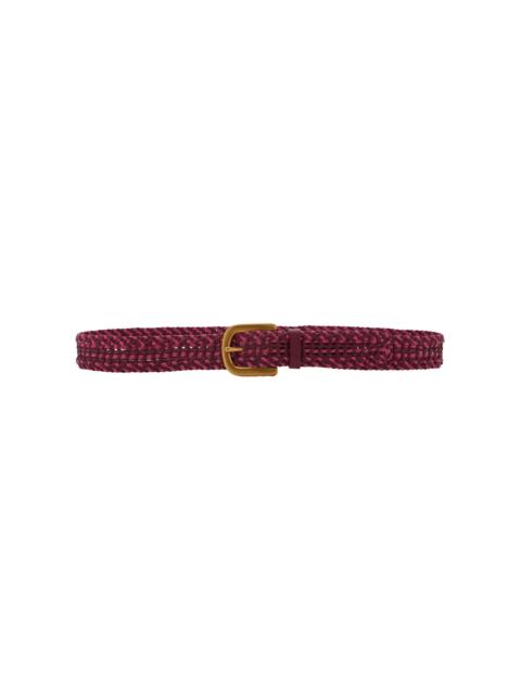 GABRIELA HEARST Sam Woven Belt Woven fuchsia