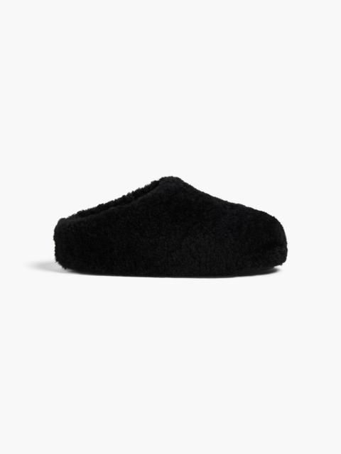 Amina Muaddi Giuly shearling slippers
