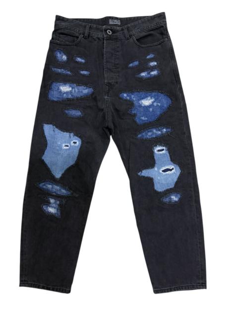 Diesel ARCHIVAL ITALY BRAND DIESEL BLACK & GOLD DISTRESS DESIGN