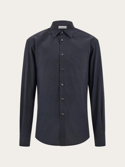 FERRAGAMO Micro-patterned shirt