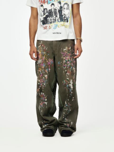 *Better With Age PAINTER'S HAND-BEADED DOUBLE-WIDE TROUSER (MULTI)