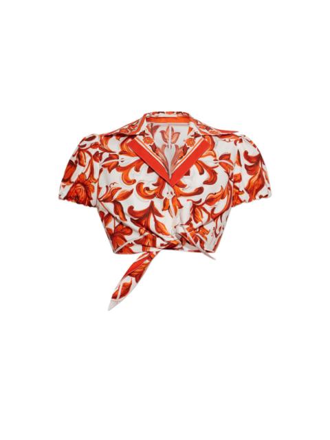 Dolce & Gabbana DOLCE & GABBANA Majolica Top New & Authentic (Women's size:I