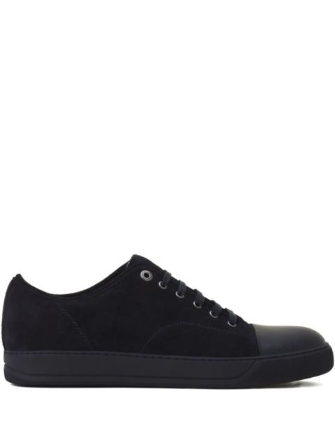 Lanvin Lanvin Men Suede Sneakers With Contrasting Toecap