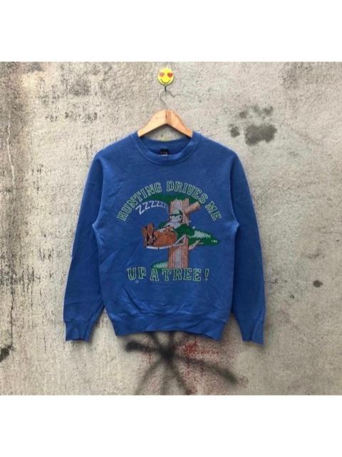 Vintage 90s hunting drive me up a tree sweatshirt