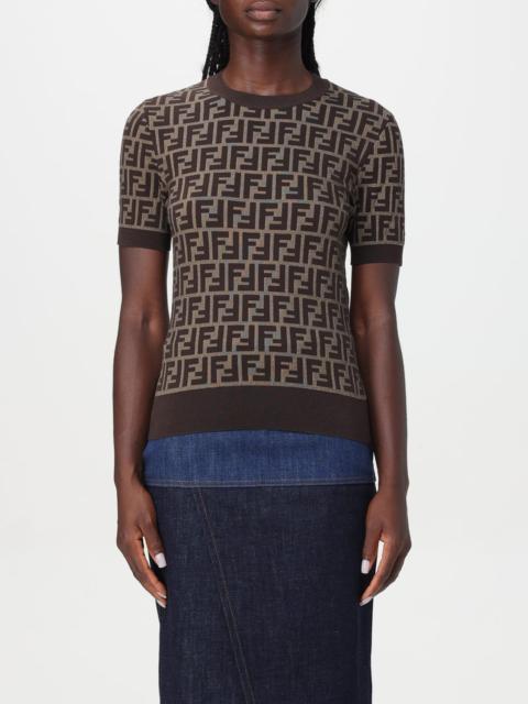 FENDI Fendi FF crewneck cotton top