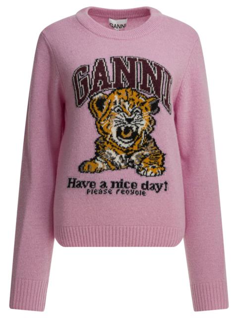 GANNI Ganni Women Wool Sweater With Print