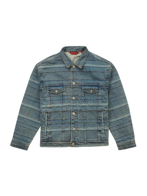 Supreme Supreme Layered Denim Trucker Jacket Washed Blue