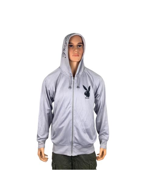 Other Designers Playboy - Playboy Hooded Big Logo Zipper Light Purple Hoodies #3575-74