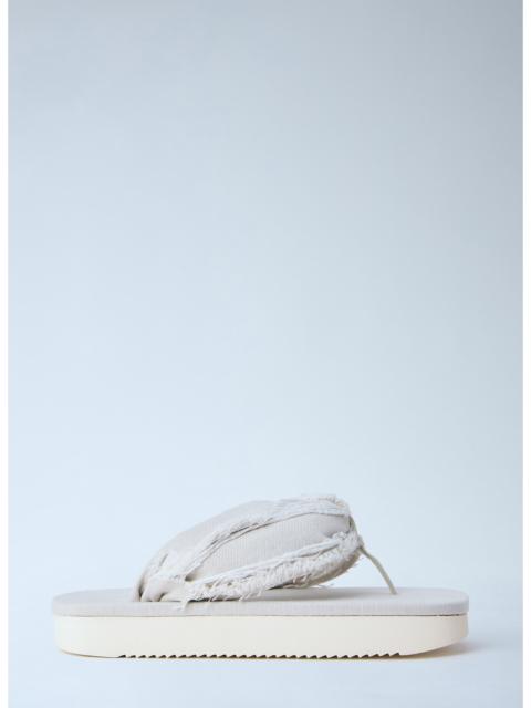 Rick Owens DRKSHDW Rick Owens Drkshdw Men Frayed Edge Thong Sandals