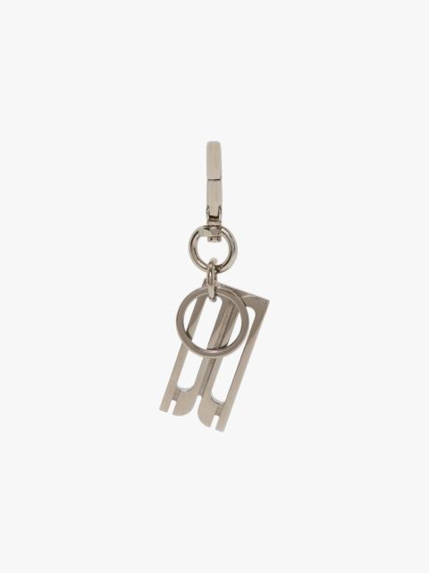 Victoria Beckham B Charm Keyring In Silver