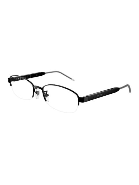 GUCCI Gucci Demo Oval Ladies Titanium Eyeglasses GG1742OJ 001 53