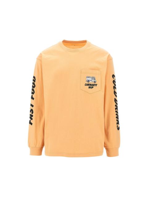 Carhartt WIP Carhartt WIP Cold Drinks Long-sleeved T-shirt Orange