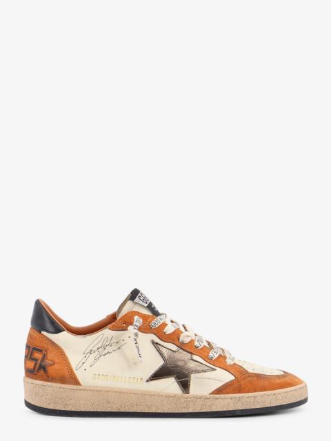 Golden Goose Golden Goose Deluxe Brand Ballstar Sneakers In Suede And Leather With Iconic Side Logo