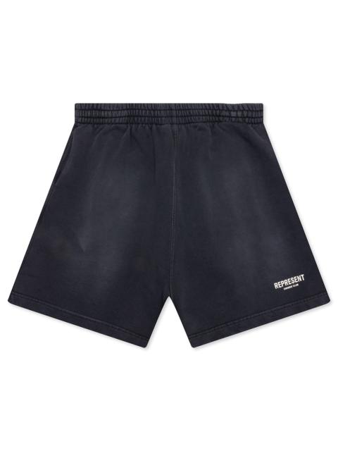 REPRESENT OWNERS CLUB SHORTS - AGED BLACK