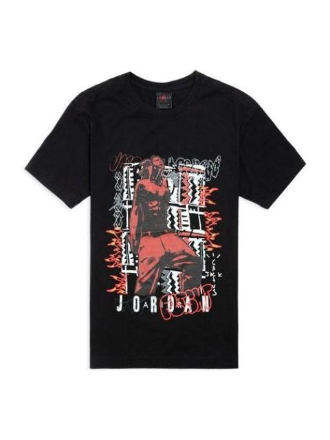 Jordan Air Jordan x Travis Scott Joint Houston Rapper Short Sleeved Men's Black CK4032-010
