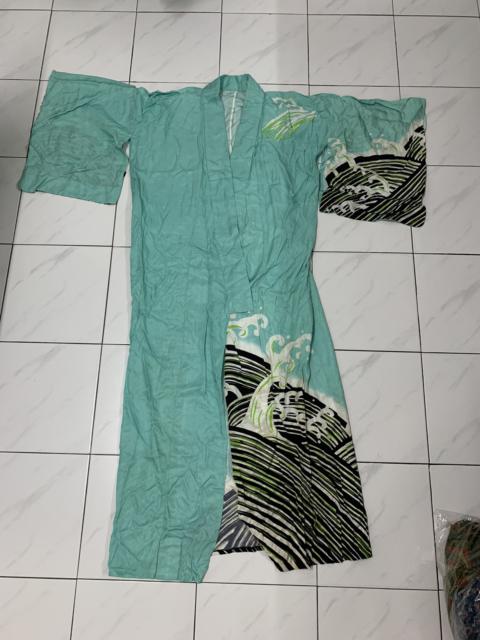Other Designers Vintage - Vintage Wave Kimono Long Kimono Japanese