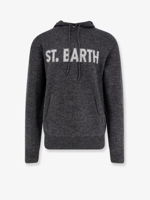 Other Designers Mc2 Saint Barth Jack Wool Sweatshirt With Front Logo Inlay