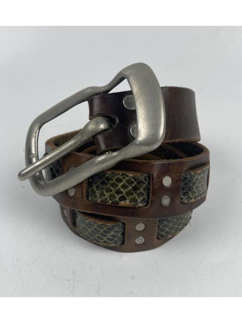 Streetwear - big buckle leather belt tc19