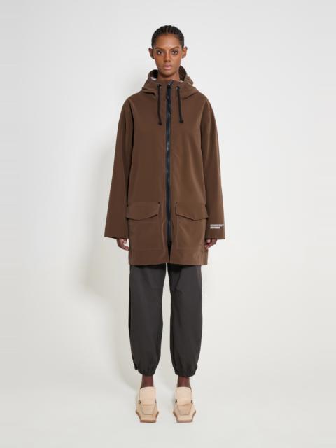 Stutterheim Stockholm Patch Raincoat Dark Brown