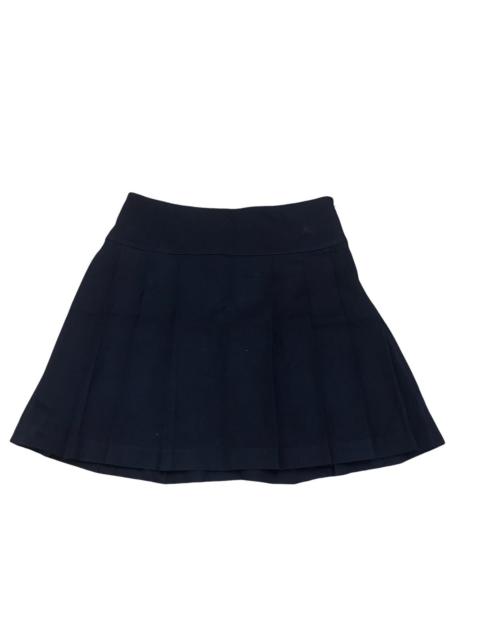 Burberry Burberry blue label small embroidery logo black wool skirt