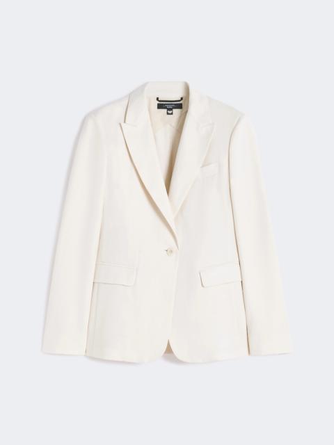 WEEKEND Max Mara Linen and cotton canvas blazer - ECRU