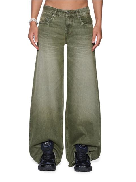 Ksubi DROPOUT LOW RISE JEAN MILITANT GREEN