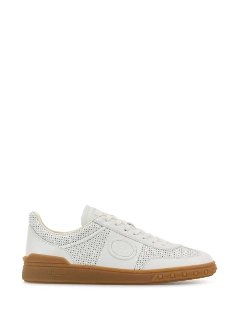 Valentino Valentino Garavani Men White Nappa Leather Upvillage Sneakers