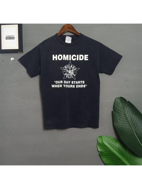 Other Designers Vintage Y2K Homicide Chicago Police Faded Tee