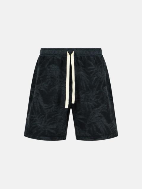 Palm Angels BLACK COTTON BERMUDA SHORTS