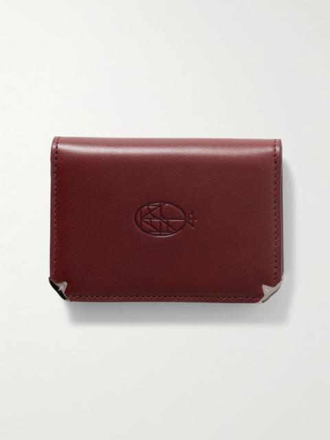 JACQUES MARIE MAGE Elston Leather Trifold Wallet Tan | REVERSIBLE