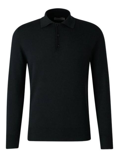 Canali polo-neck long-sleeve sweater