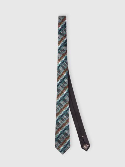 Missoni Silk zigzag tie