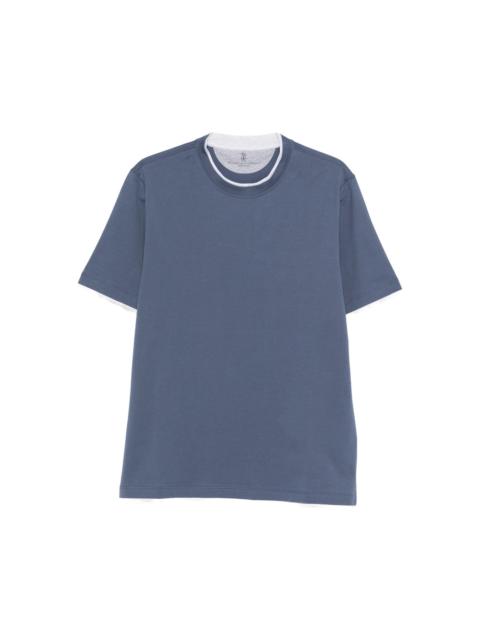 Brunello Cucinelli Brunello Cucinelli Blue T-Shirts & Vests Men
