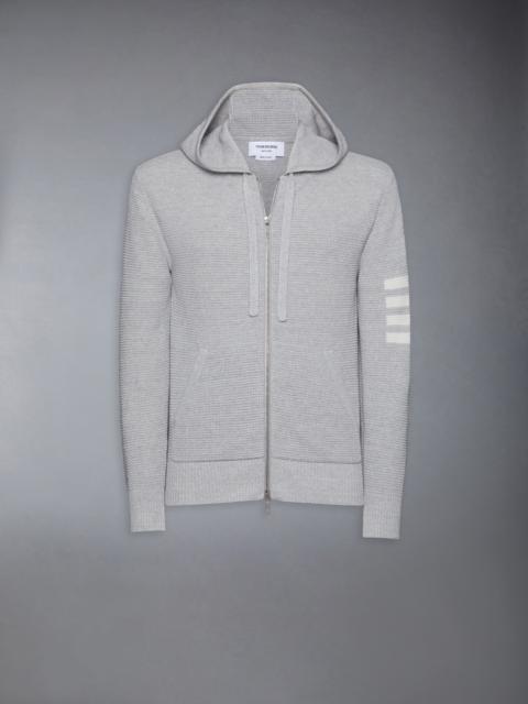 Thom Browne Linen Cotton 4-Bar Relaxed Fit Hoodie