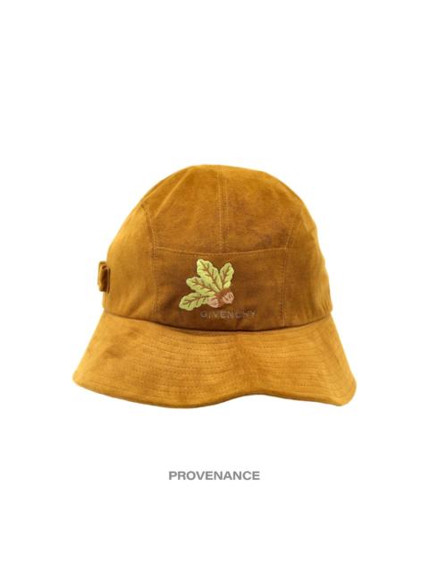 Givenchy Givenchy Asymmetric Bucket Hat - Brown Acorn Microsuede