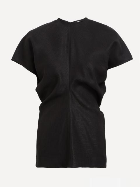 TOTEME Slouch Waist Basketweave Top