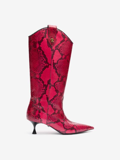 Roberto Cavalli Boots With Python Print