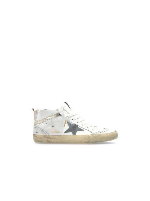 Golden Goose GOLDEN GOOSE Mid Star Women's White/Gold Leather Sneakers Ne