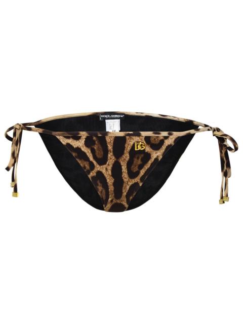 Dolce & Gabbana Dolce & Gabbana Brown Polyamide Blend Bikini Bottoms Women