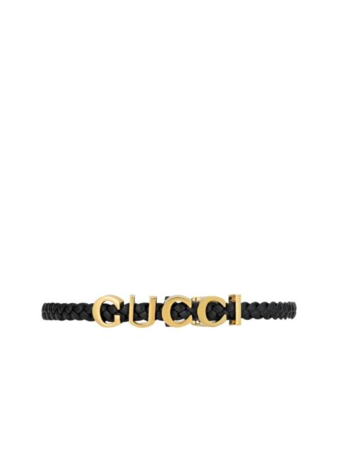 GUCCI Leather Choker Necklace