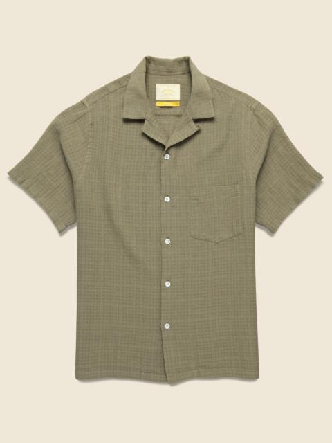 Portuguese Flannel Grain Camp Shirt - Khaki