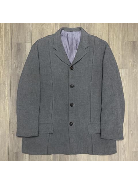 Yohji Yamamoto 1980s Y’s For Men (Yohji Yamamoto) Wool Blend Chest Pocket Single Breasted Blazer