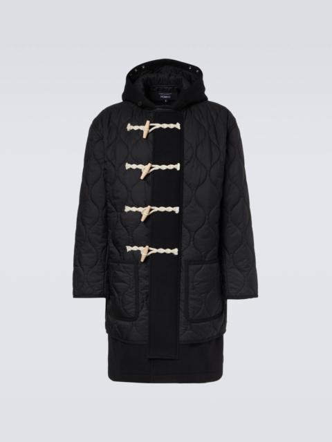 Comme des Garçons Homme Quilted wool duffel coat