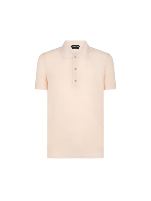 TOM FORD SILK COTTON MESH POLO