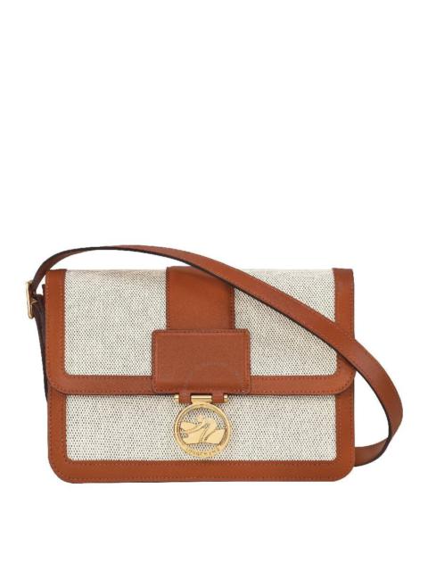 Longchamp Box-Trot M Canvas Crossbody Bag