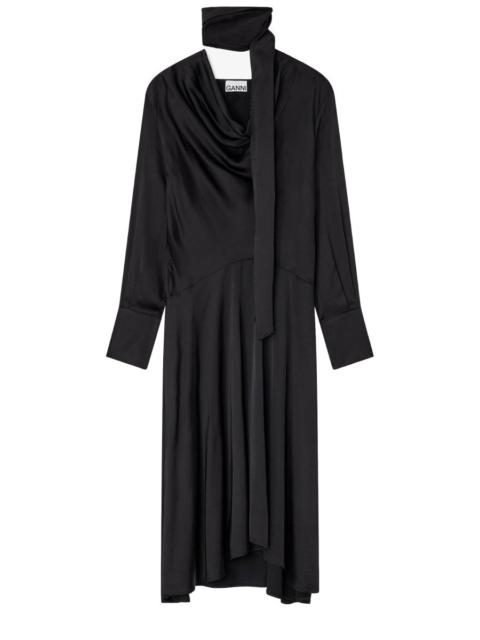 GANNI Ganni Women Midi Dress With Scarf