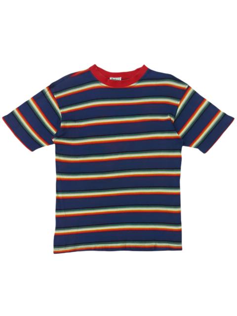 Other Designers Vintage - RARE! VTG 90s PANHARD VIBRANT STRIPED RETRO