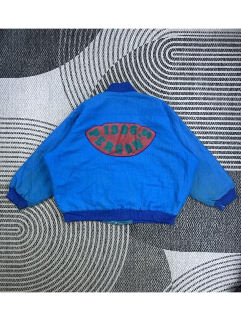 Other Designers Japanese Brand - Vintage Person Shop Stain Zipper Bomber Jacket