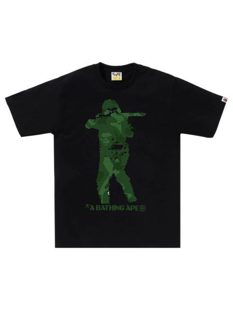 A BATHING APE® BAPE Bitmap Soldier Tee 'Black'
