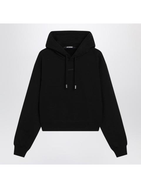 JACQUEMUS Jacquemus Black Hoodie With Logo Women